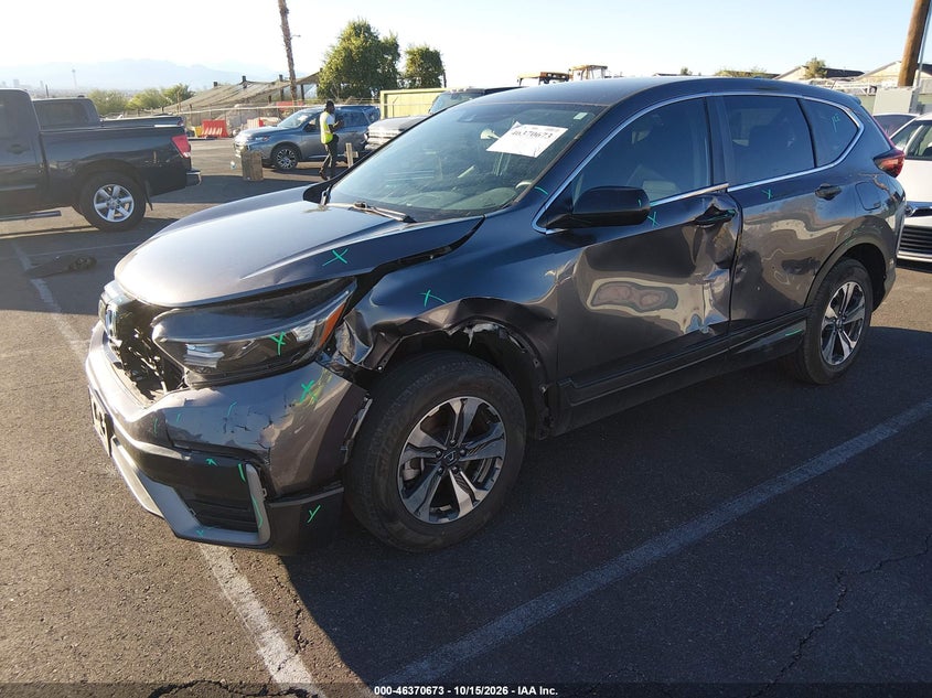 2020 Honda Cr-V Awd Lx, Левый бок, IAAI, VIN 2HKRW2H22LH607662 — фото 2
