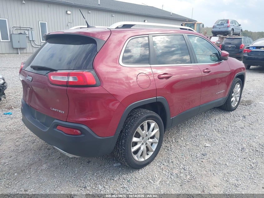 Vin: 1c4pjlds8fw660785, lot: 46871009, jeep cherokee limited 20154