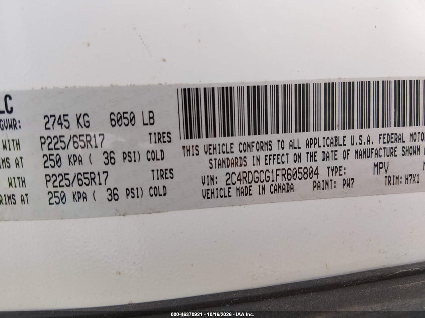 2015 DODGE GRAND CARAVAN SXT · Фото 9