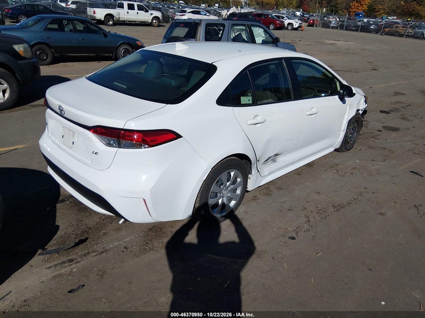 Vin: jtdepmae1mj169012, lot: 46871283, toyota corolla le 20214