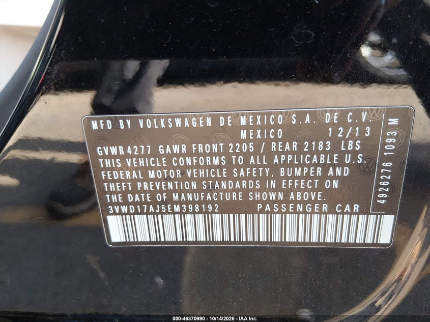 2014 VOLKSWAGEN JETTA 1.8T SE · Фото 9