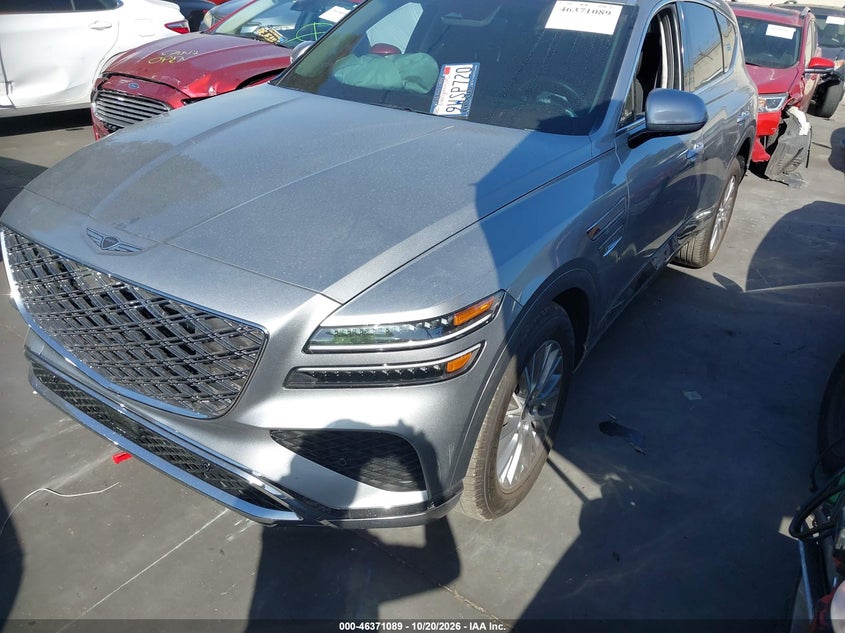 Vin: kmuhfesb3tu321117, lot: 46871422, genesis gv80 2.5t awd 20262