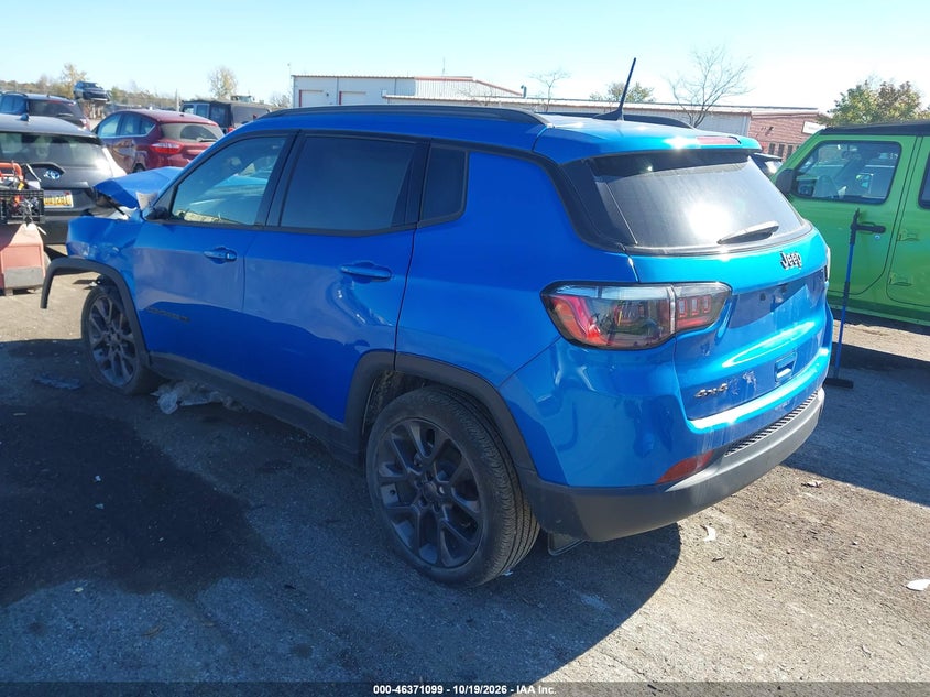 Vin: 3c4njdeb8mt561690, lot: 46871432, jeep compass 80th anniversary 4x4 20213