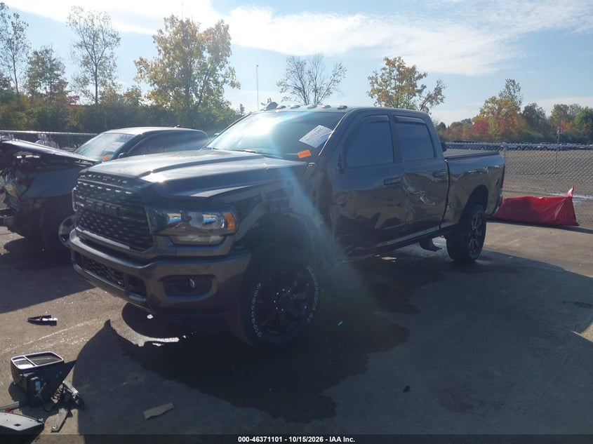 Vin: 3c6ur5dj0pg519506, lot: 46871434, ram 2500 big horn  4x4 6'4 box 20232