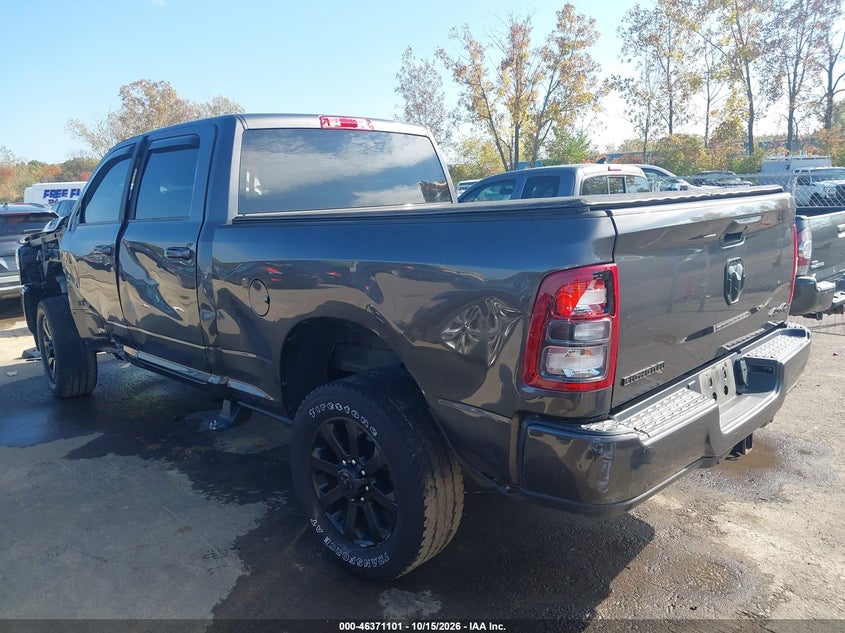 Vin: 3c6ur5dj0pg519506, lot: 46871434, ram 2500 big horn  4x4 6'4 box 20233