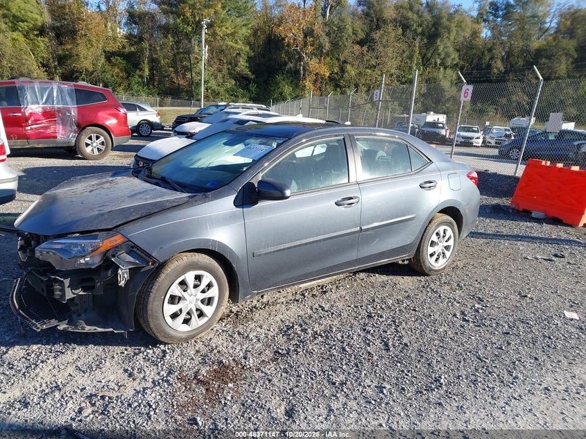 Vin: 2t1burhe5hc919107, lot: 46871480, toyota corolla l 20172