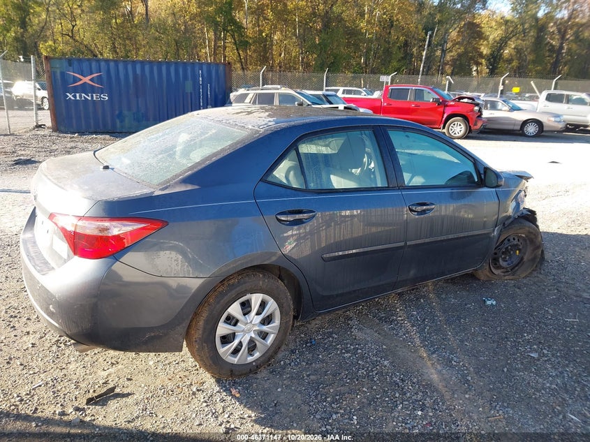 Vin: 2t1burhe5hc919107, lot: 46871480, toyota corolla l 20174