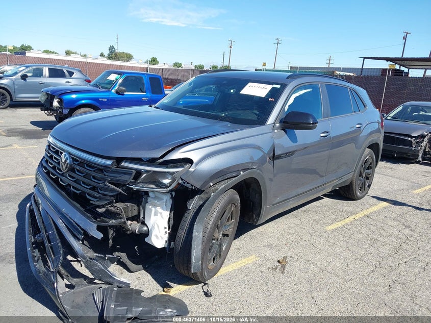 Vin: 1v2ae2ca7sc214960, lot: 46871741, volkswagen atlas cross sport 2.0t sel r-line black 20252