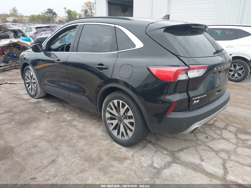 Vin: 1fmcu0dz6lua49500, lot: 46871879, ford escape titanium hybrid 20203