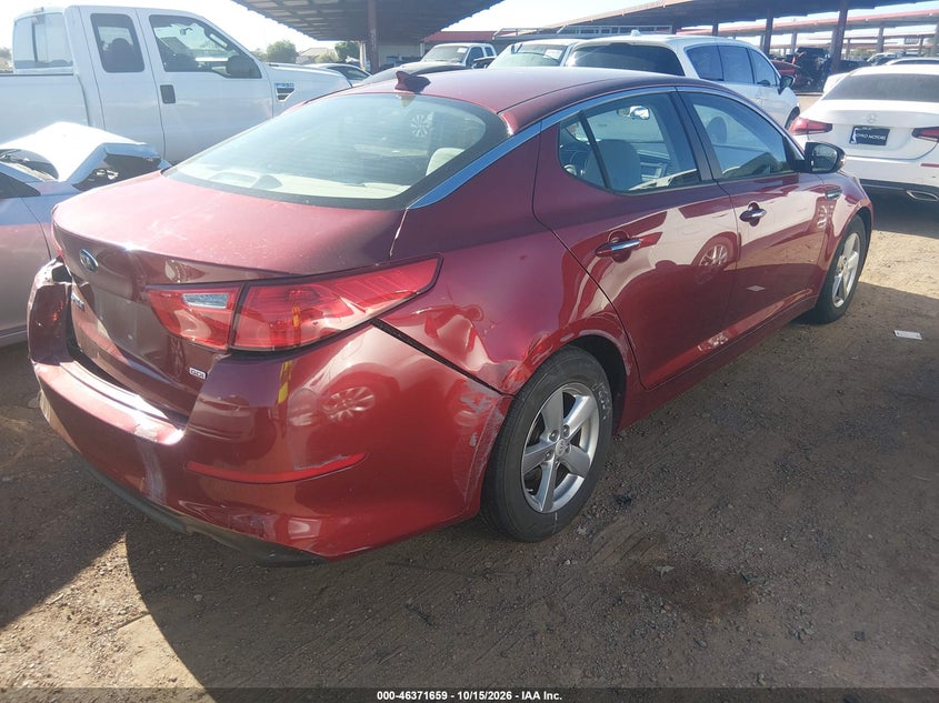Vin: 5xxgm4a77eg312683, lot: 46871992, kia optima lx 20144