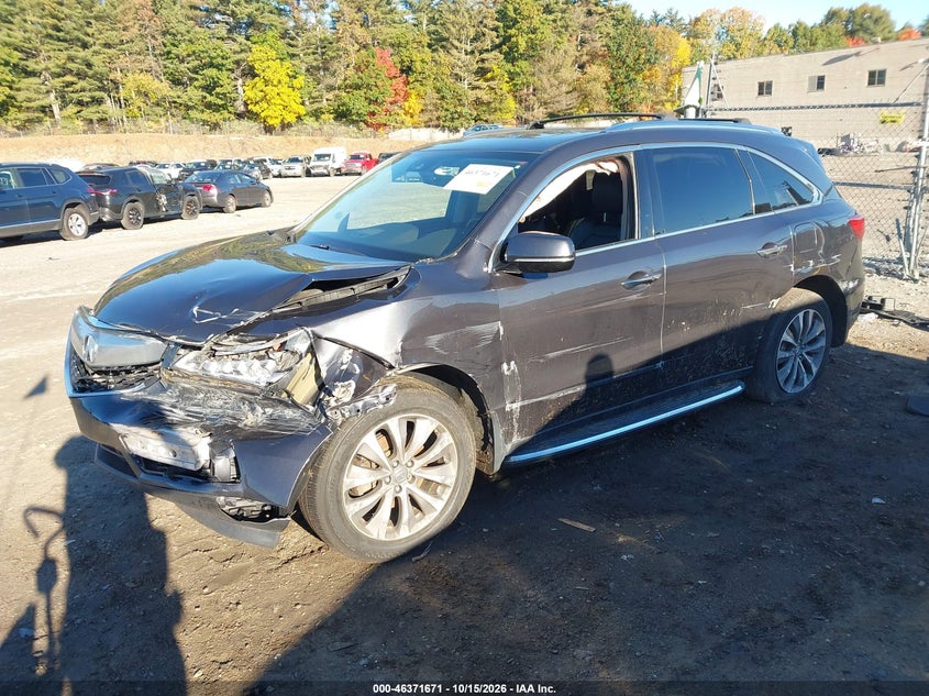 Vin: 5fryd4h49gb033787, lot: 46872003, acura mdx technology   acurawatch plus packages/technology package 20162