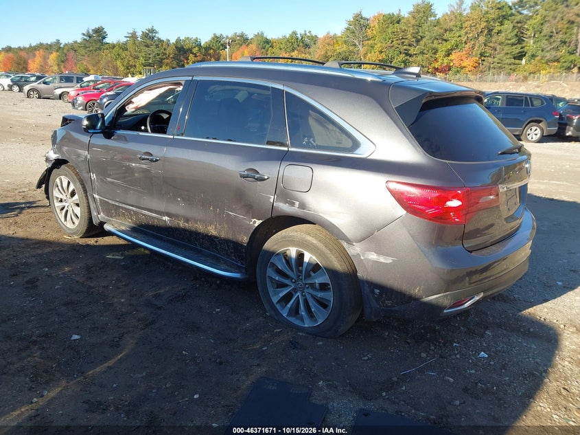 Vin: 5fryd4h49gb033787, lot: 46872003, acura mdx technology   acurawatch plus packages/technology package 20163