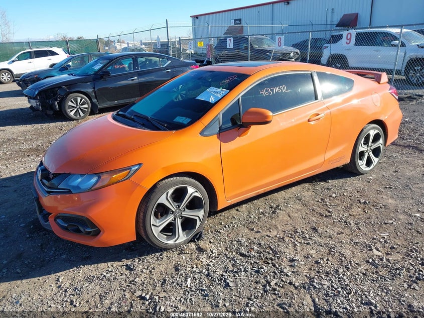 Vin: 2hgfg4a57fh702023, lot: 46872025, honda civic si 20152