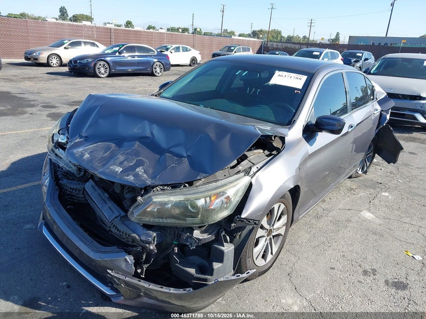 Vin: 1hgcr2f37fa141684, lot: 46872121, honda accord lx 20152
