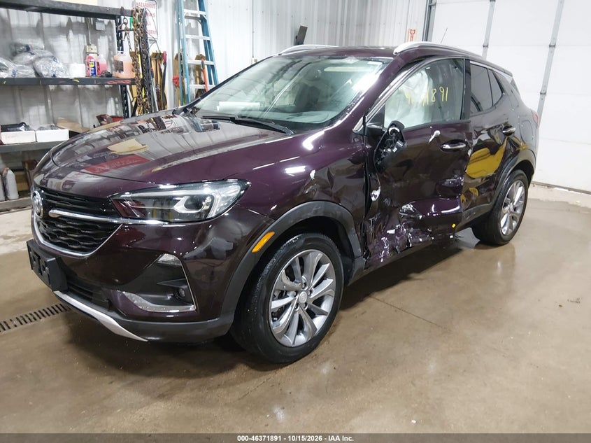 Vin: kl4mmgsl0mb129897, lot: 46872224, buick encore gx awd essence 20212