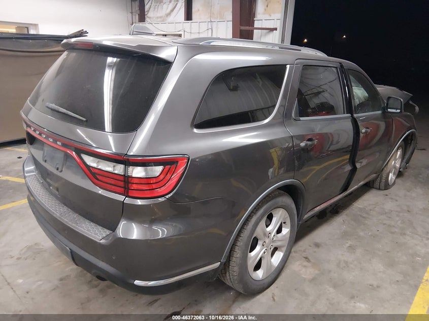Vin: 1c4rdhdg0fc737434, lot: 46872396, dodge durango limited 20154