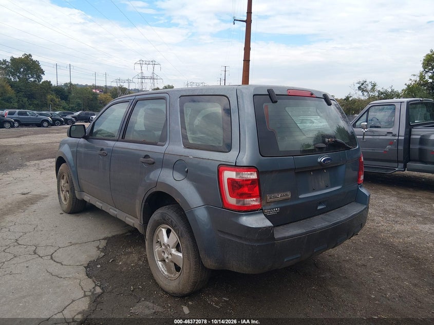 Vin: 1fmcu0c7xcka62049, lot: 46872411, ford escape xls 20123