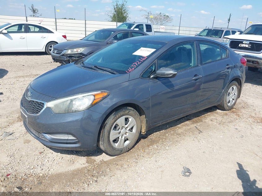 Vin: knafx4a66f5313742, lot: 46872494, kia forte lx 20152