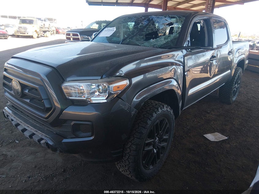 2022 Toyota Tacoma Sr, Front End, IAAI, VIN 3TYAX5GN1NT037856 — photo 2