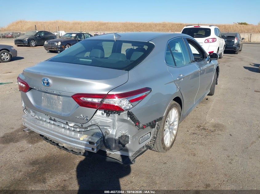 Vin: 4t1b21hk5ju001648, lot: 46872687, toyota camry hybrid xle 20184