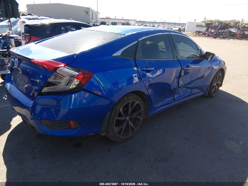 Vin: 19xfc2f88ke036538, lot: 46872940, honda civic sport 20194
