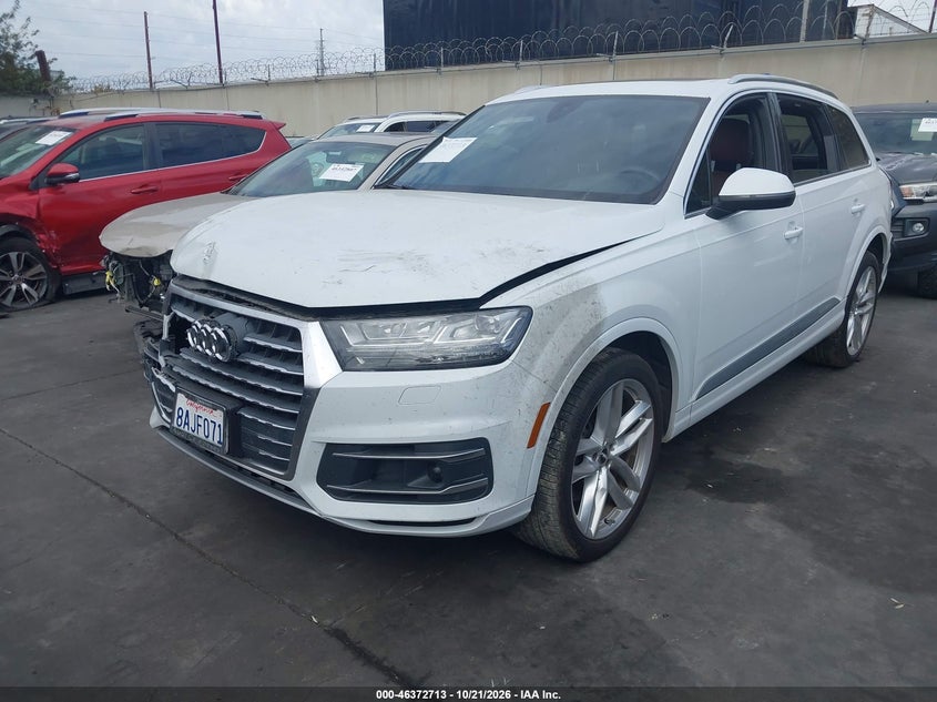 Vin: wa1vaaf79jd011192, lot: 46873046, audi q7 3.0t premium 20182