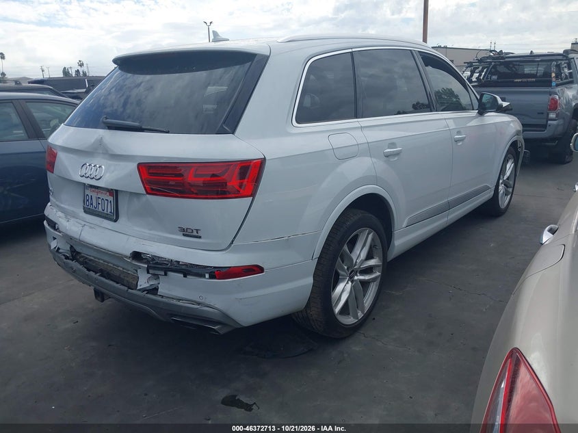 Vin: wa1vaaf79jd011192, lot: 46873046, audi q7 3.0t premium 20184