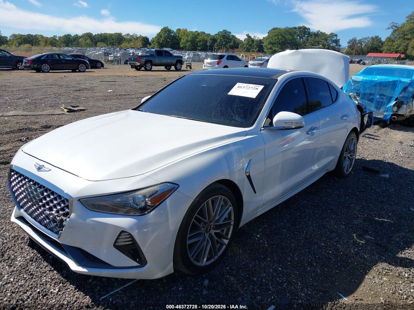 Vin: kmtg34la0lu055838, lot: 46873061, genesis g70 2.0t rwd 20202