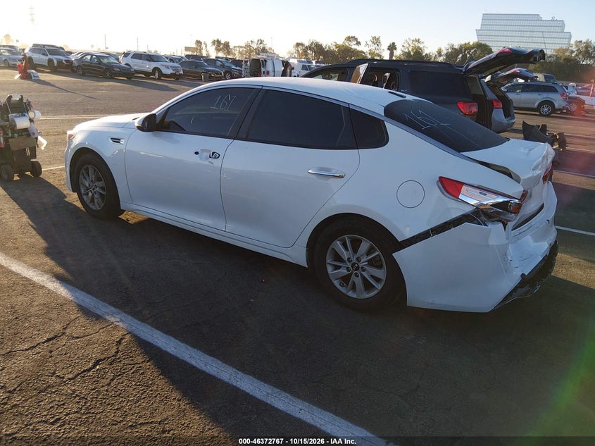 Vin: knagt4l35g5104707, lot: 46873100, kia optima lx 20163