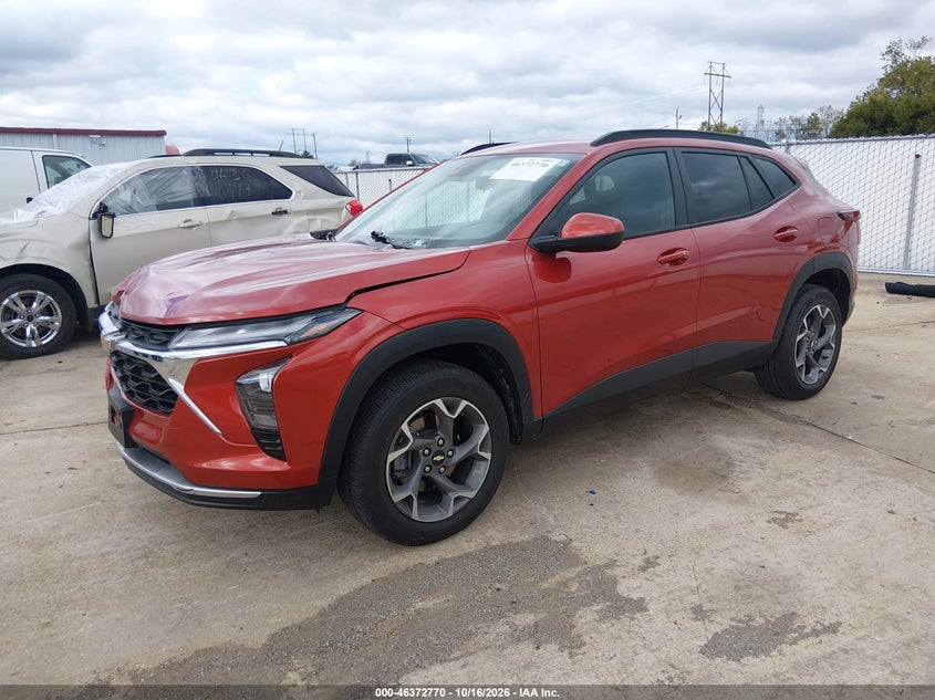Vin: kl77lhe25rc106290, lot: 46873103, chevrolet trax fwd lt 20242