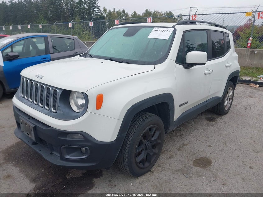 Vin: zaccjbbtxfpb26219, lot: 46873109, jeep renegade latitude 20152