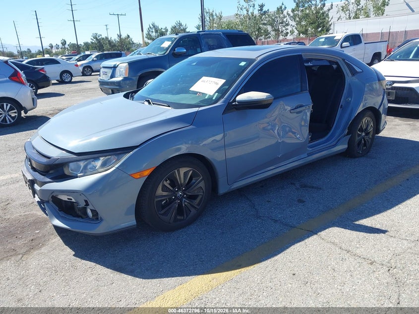 Vin: shhfk7h6xku413357, lot: 46873129, honda civic ex 20192