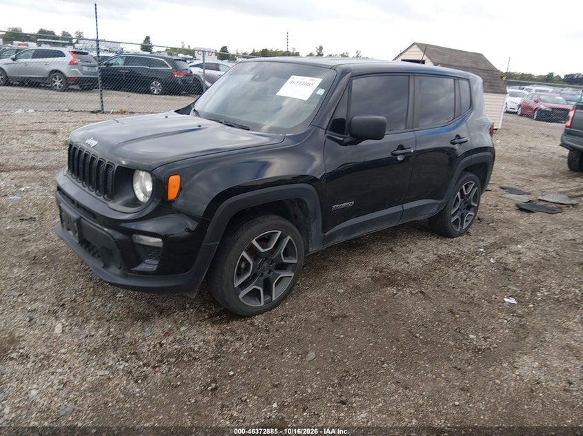 Vin: zacnjdab8mpm41169, lot: 46873218, jeep renegade jeepster 4x4 20212