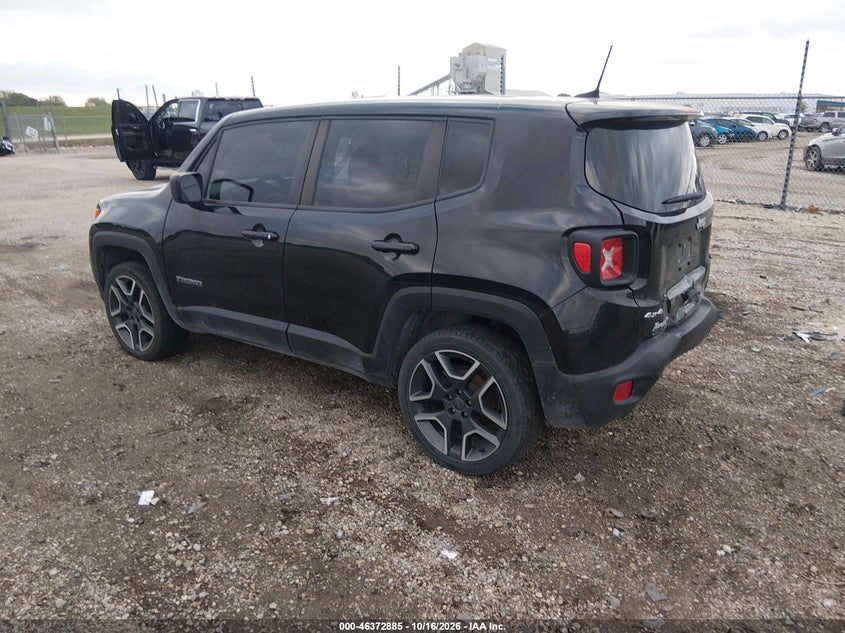Vin: zacnjdab8mpm41169, lot: 46873218, jeep renegade jeepster 4x4 20213