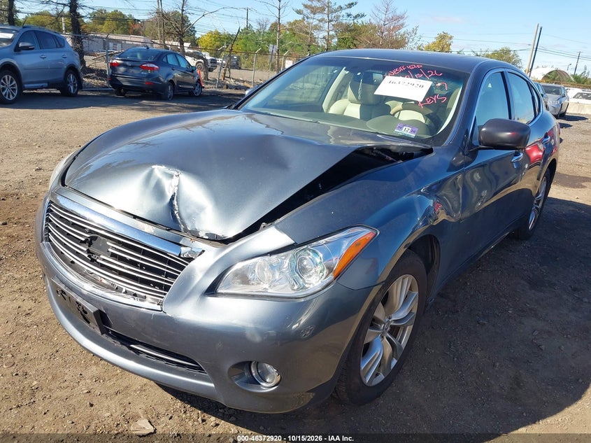 Vin: jn1by1ar4cm394476, lot: 46873253, infiniti m37x 20122
