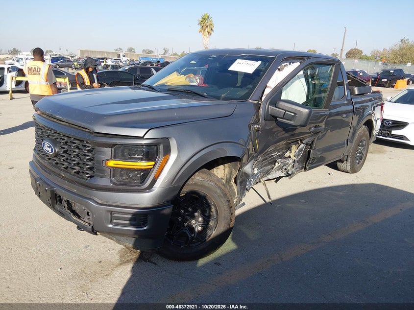 2025 Ford F-150 Stx, Left Side, IAAI, VIN 1FTEW2LP3SKE24501 — photo 2