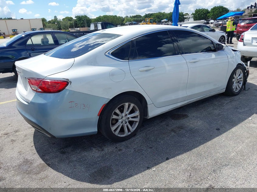 Vin: 1c3cccab5fn743551, lot: 46873329, chrysler 200 limited 20154