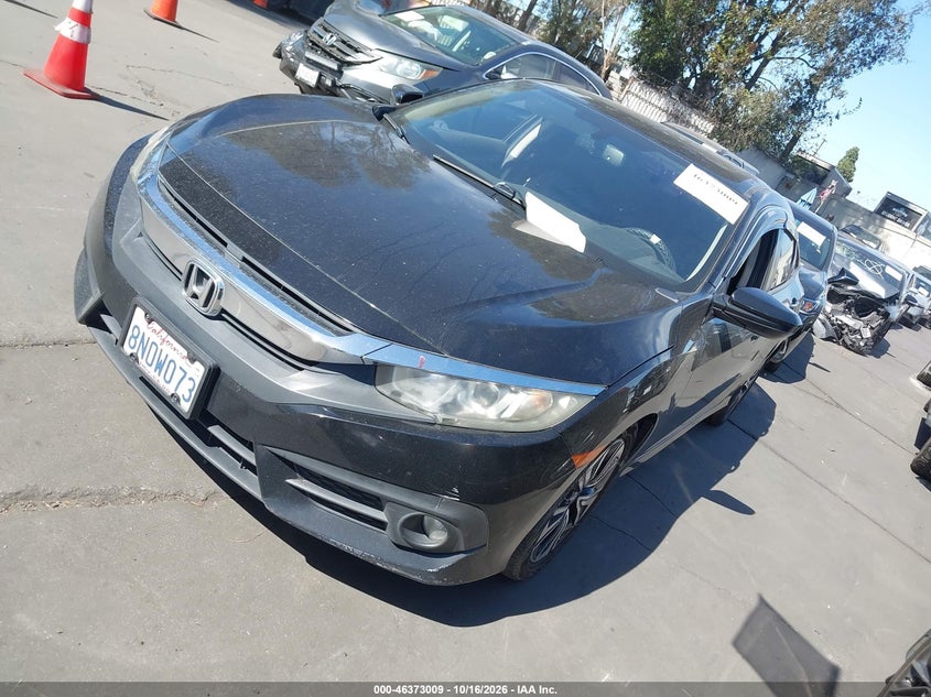 Vin: 2hgfc1f78gh647295, lot: 46873342, honda civic ex-l 20162