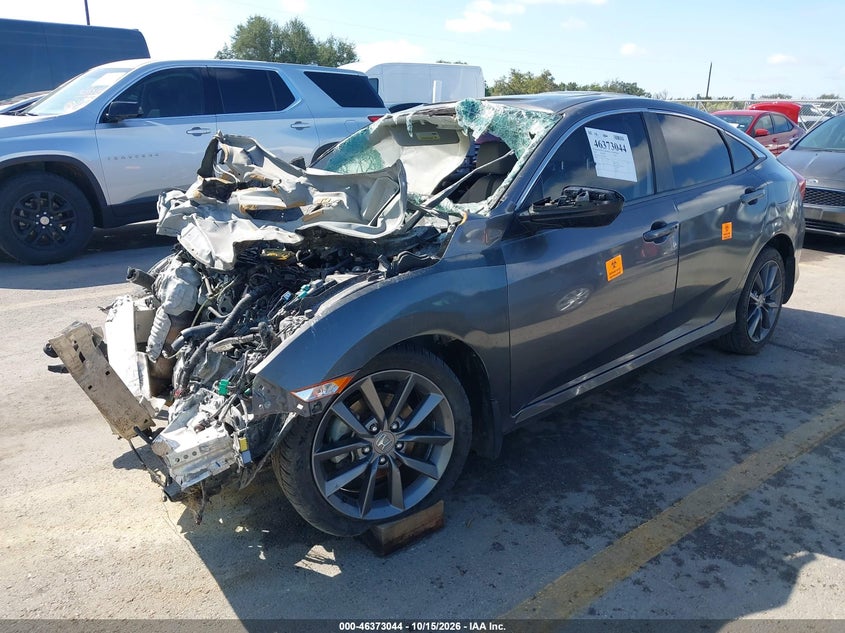 Vin: jhmfc1f37kx001745, lot: 46873377, honda civic ex 20192