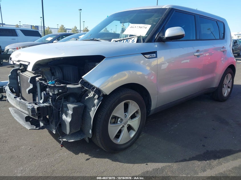 Vin: kndjn2a29f7807618, lot: 46873412, kia soul 20152
