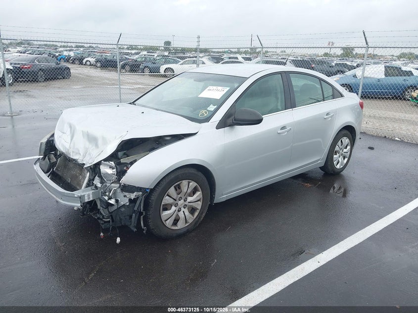 2012 Chevrolet Cruze Ls, Front End, IAAI, VIN 1G1PC5SH6C7219376 — photo 2