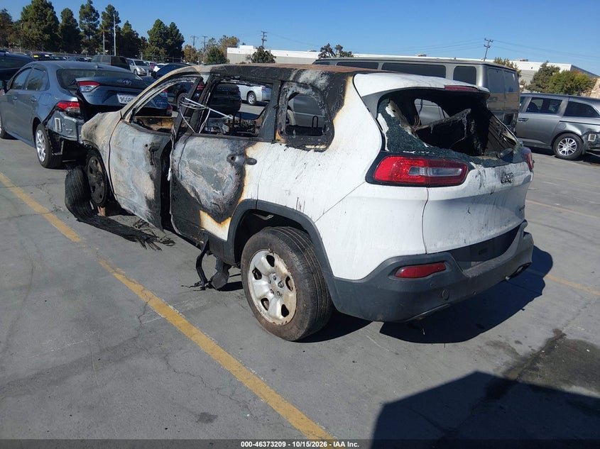 Vin: 1c4pjlabxfw637125, lot: 46873542, jeep cherokee sport 20153