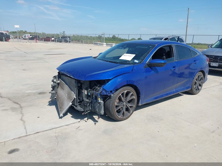 Vin: 2hgfc2f84lh584494, lot: 46873580, honda civic sport 20202