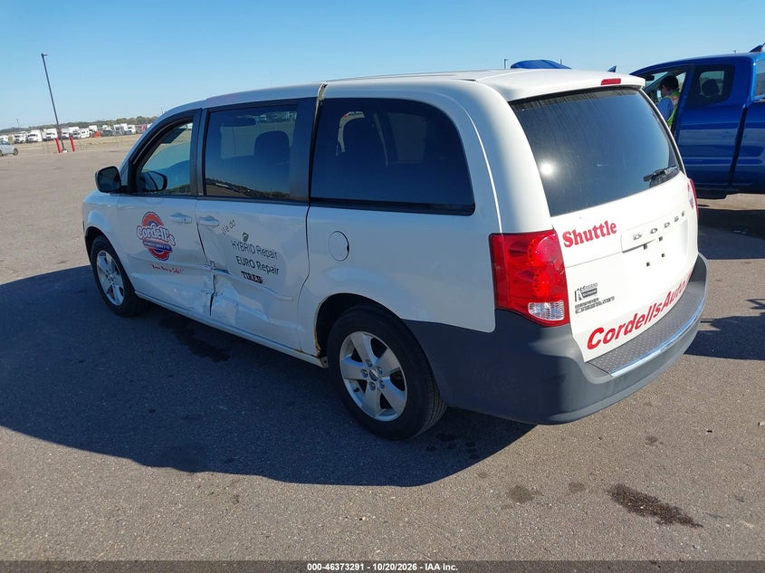 Vin: 2c4rdgbg1dr714150, lot: 46873624, dodge grand caravan se 20133