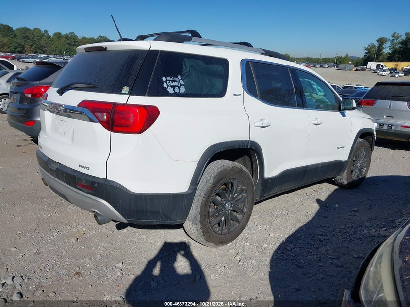 Vin: 1gkknuls6jz211865, lot: 46873627, gmc acadia slt-1 20184