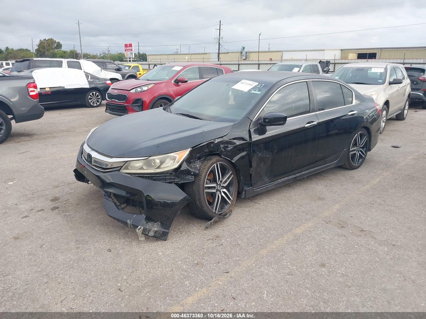 Vin: 1hgcr2f13ha037128, lot: 46873693, honda accord sport se 20172