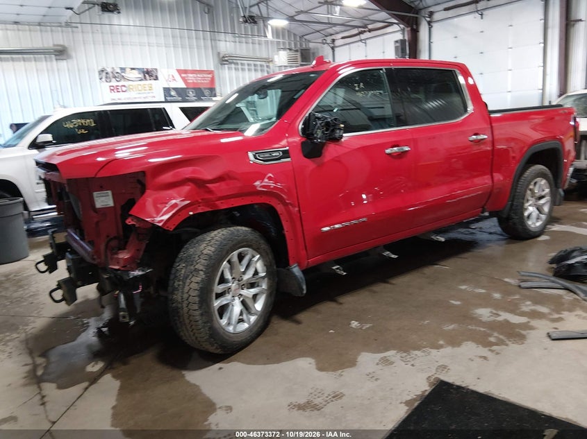 2020 GMC Sierra 1500 4Wd Short Box Slt, Удар спереду, IAAI, VIN 3GTU9DED2LG114589 — фото 2