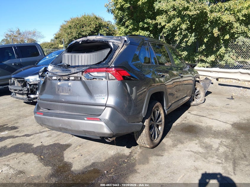 Vin: jtmd6rfv8pd108344, lot: 46873776, toyota rav4 hybrid limited 20234