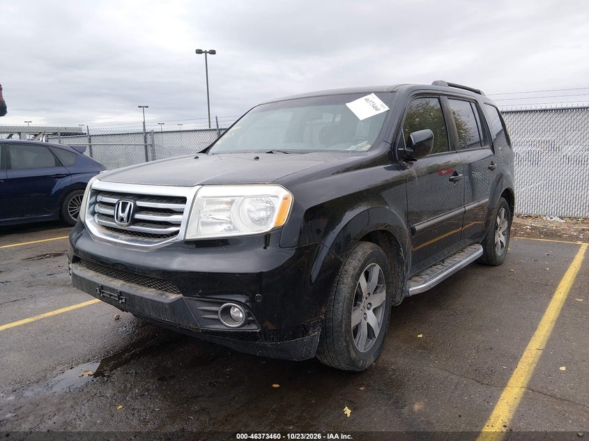 2013 Honda Pilot Touring, Невідомо, IAAI, VIN 5FNYF4H93DB038616 — фото 2