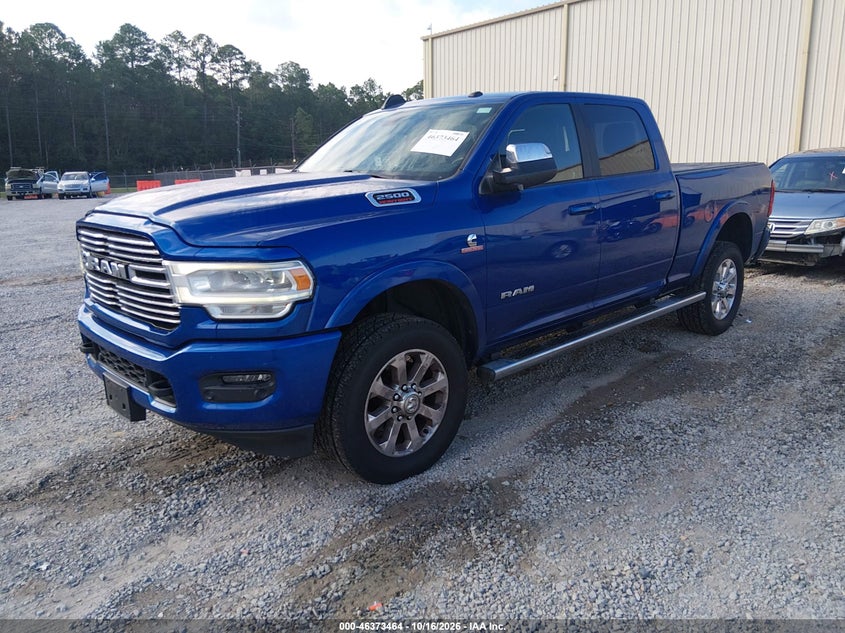 Vin: 3c6ur5fl5kg613968, lot: 46873797, ram 2500 laramie  4x4 6'4 box 20192